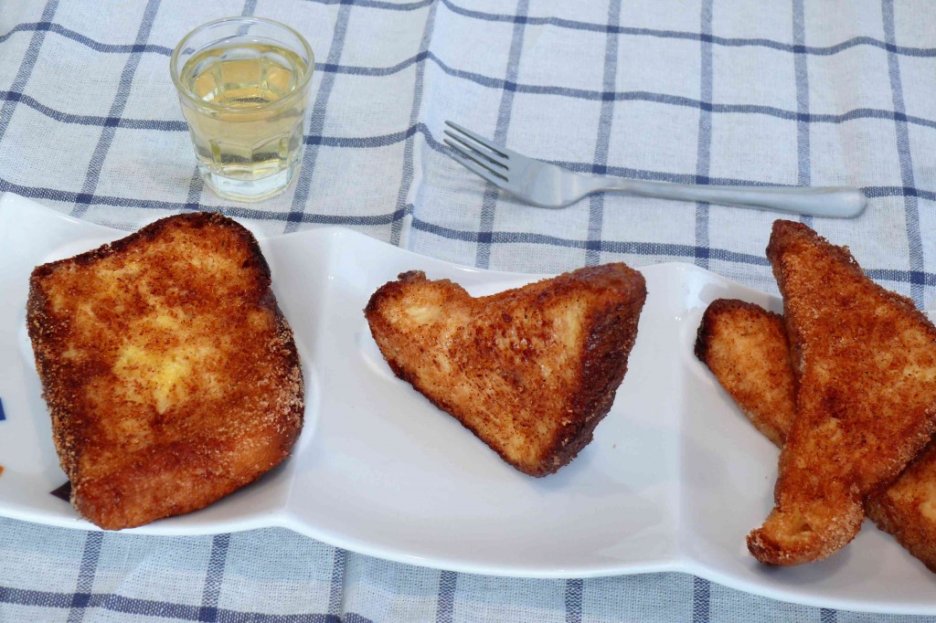 Receta de torrijas con pan brioche y mistelas preparadas al vapor con thermomix., Tan ricas como las torrijas tradicionales y ligeras y sabrosas