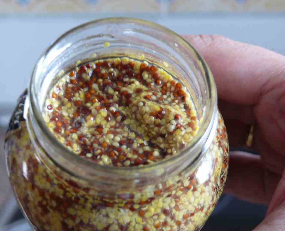 Pechuga de pavo con costra de mostaza a la antigua cocina fácil