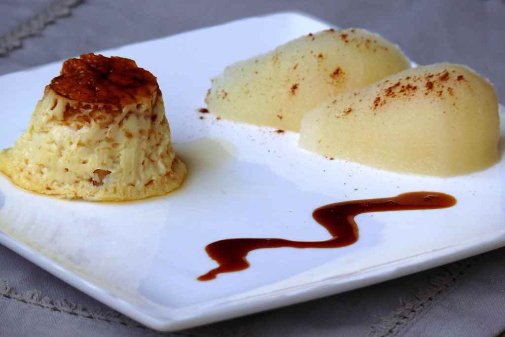 Flan De Pera Y Vainilla